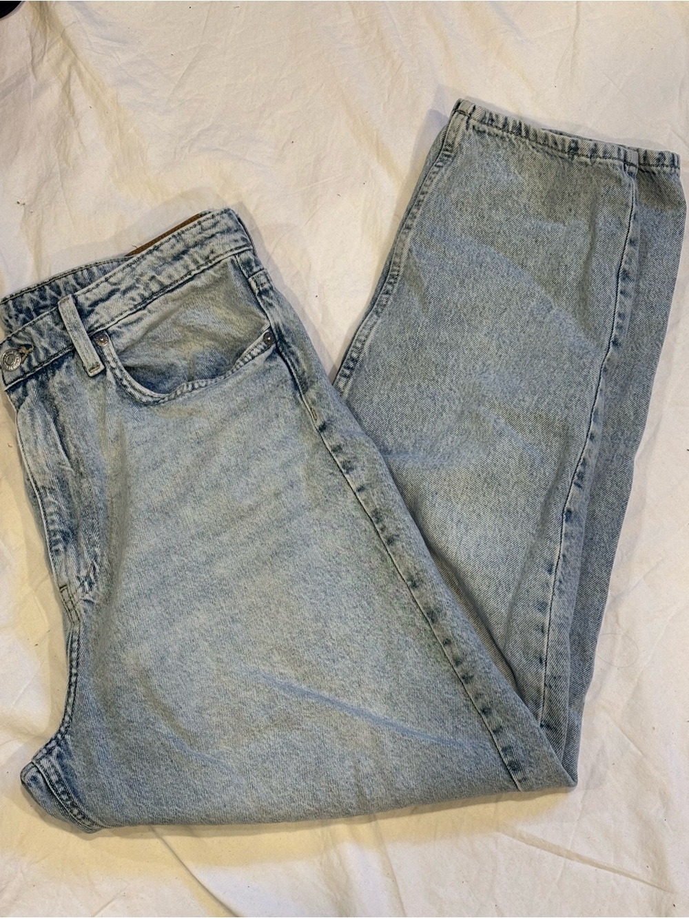 Ultra High Waist Loose Tapered Ankle Mom Jeans